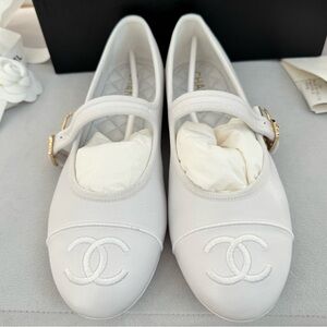 Chanel White Mary Jane